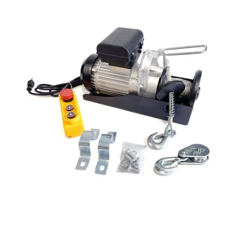 120V 650/1300 lb Electric winch 40' steel cable