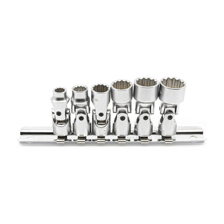 Genius US-206S SAE universal socket set (6 pieces) 1/4" to 9/16" x 1/4" Dr.