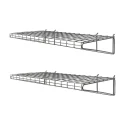 Metal shelf for wall panels 24" x 12" (pack of 2)