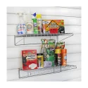 Metal shelf for wall panels 24" x 12" (pack of 2)