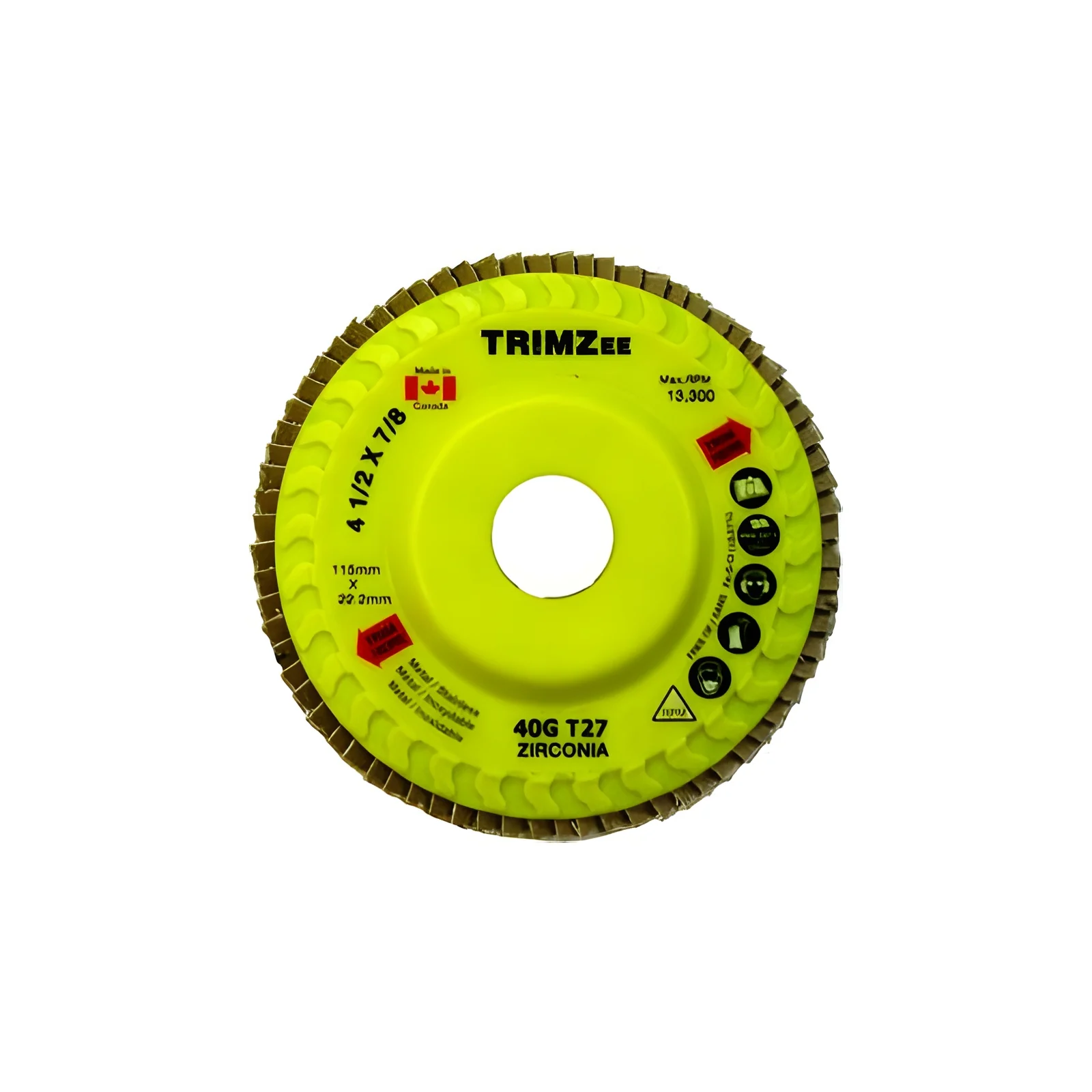 Extreme abrasives Z5T45087-10 Flap Discs (10 units) 80 4-1/2" x 7/8"