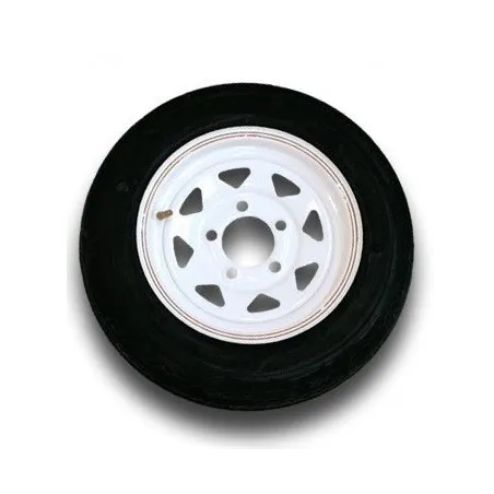 Pneu Radial TOW RITE 205/75R14 6 Plis sur Jante Rally Blanche (5/4.5)