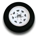 TOW RITE 225/75R15 8 Ply Tire on (6/5.5) White Rally Rim