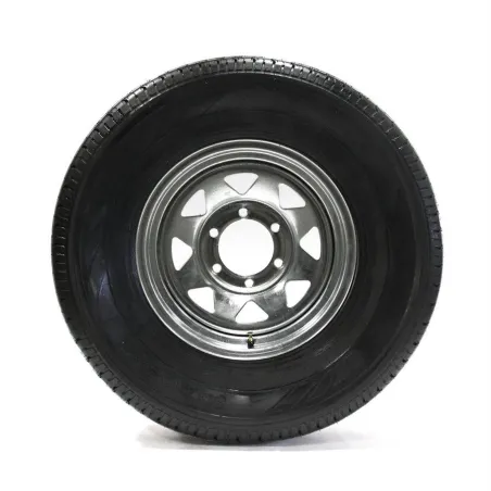 Pneu Radial TOW RITE 225/75R15 8 Plis sur Jante Rally Galvanisée (6/5.5)