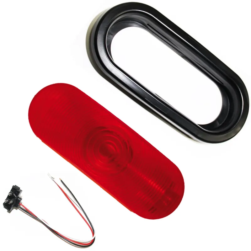 Lumière de Remorque Ovale Rouge 6-1/2" x 2-1/4"