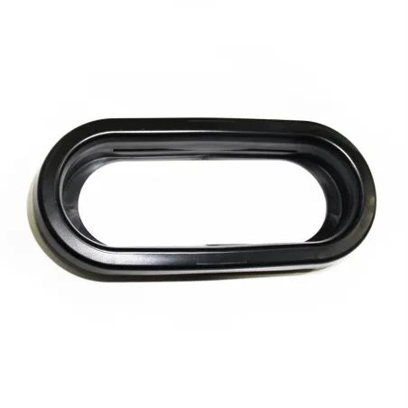 6-1/2" x 2-1/4" Black Oval Rubber Trailer Light Contour