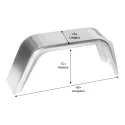 Aile De Remorque Simple Jeep En Aluminium 10" X 36" x 19-1/4"