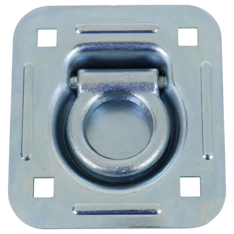 Anneau D'Arrimage Encastré En Zinc Trous Carrés 5000lb