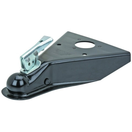 5000lb 2" black V frame trailer coupler