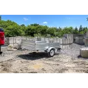 Remorque utilitaire de 52" x 88" galvanisée avec rampe...