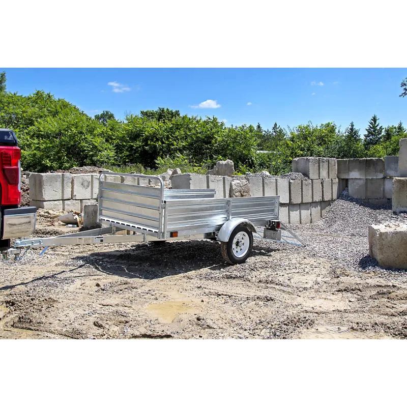 Remorque utilitaire de 52" x 88" galvanisée avec rampe...
