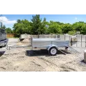 Remorque utilitaire de 52" x 88" galvanisée avec rampe...