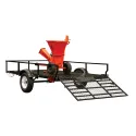 Remorque utilitaire de 66" x 110" avec rampe d'embarquement ...