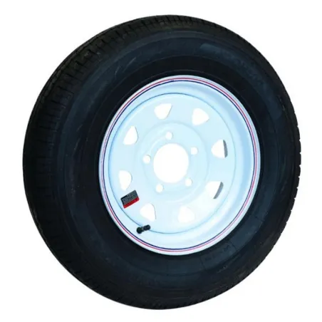 Pneu Radial TOW RITE 205/75R15 6 Plis sur Jante Rally Blanche (5/4.5)