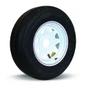 Pneu Radial Goodride 235/80R16 10 Plis sur Jante Rally Blanche (6/5.5)