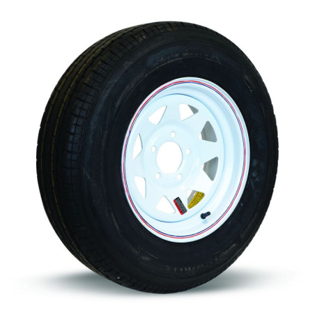 Pneu Radial Goodride 235/80R16 10 Plis sur Jante Rally Blanche (6/5.5)
