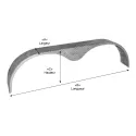 Aile De Remorque Tandem En Aluminium 0.090G 9" x 66" x 14-1/2"