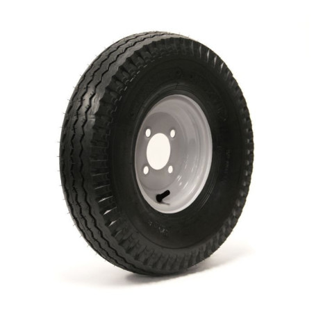 ROADGUIDER 5.70-8 6 Ply Tire on (4/4.0) White Rim