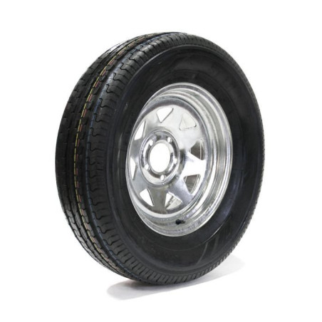 Pneu Radial CASTLE ROCK 225/75R15 8 Plis sur Jante Rally Galvanisée (5/4.5)