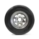 Pneu Radial Castle Rock 225/75R15 8 Plis sur Jante Rally Galvanisée 5 trous