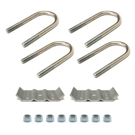 Zinc coated 3500 lb 2-1/2" round U-bolt kit