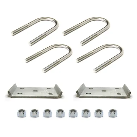 Zinc coated 3" round U-bolt kit