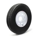 Pneu Radial STERLING 235/85R16 12 Plis sur Jante Rally Blanche (8/6.5)