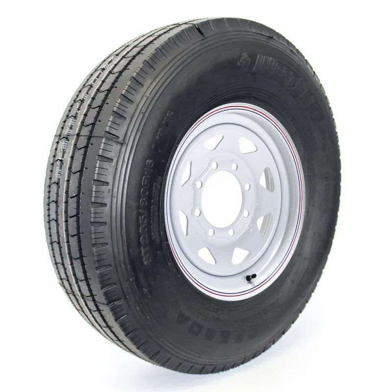 Pneu Radial Westlake 235/80R16 14 Plis sur Jante Rally Blanche 8 trous