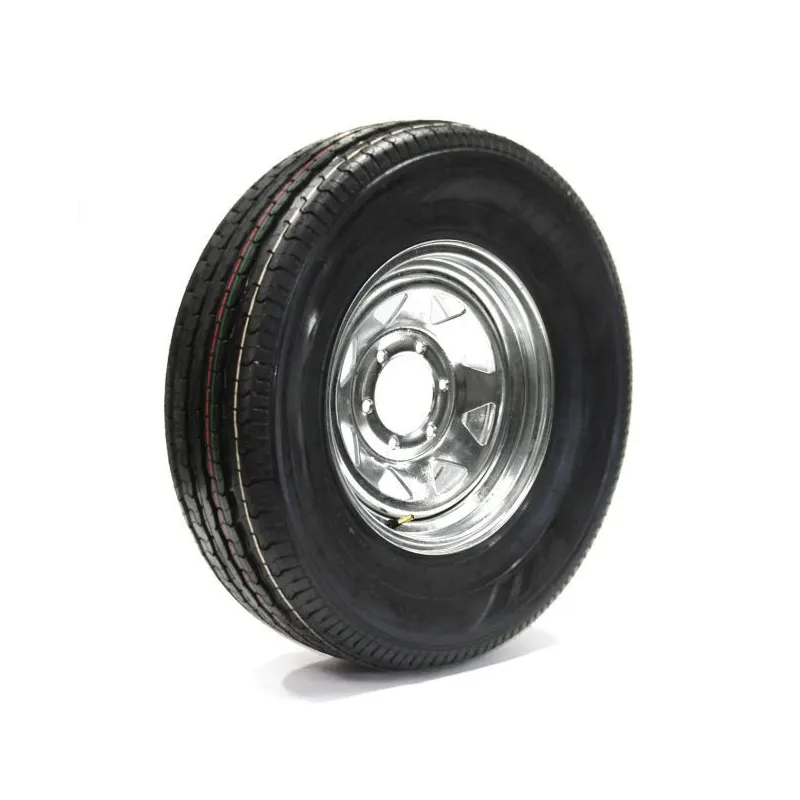 Pneu Radial Castle Rock 225/75R15 10 Plis sur Jante Rally Galvanisée (6/5.5)