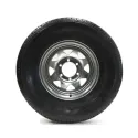 Pneu Radial Castle Rock 225/75R15 10 Plis sur Jante Rally Galvanisée 6 trous