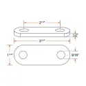 Heavy duty Shackle link 9/16" x 2-1/4'' x 1/2"