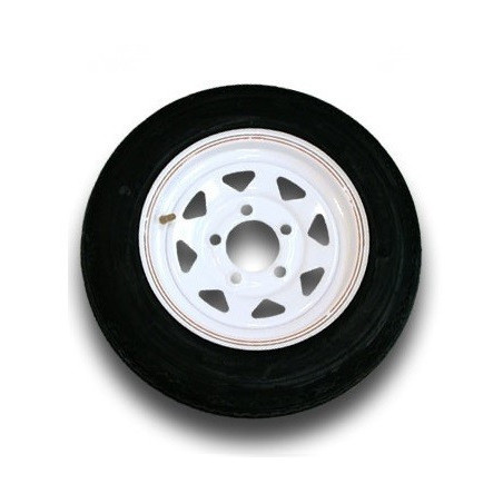Pneu Radial SYNERGY 205/75R14 6 Plis sur Jante Rally Blanche (5/4.5)