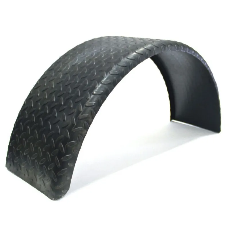 Aile De Remorque Simple En Acier Strié 16GA 9" x 29-1/2" (14")