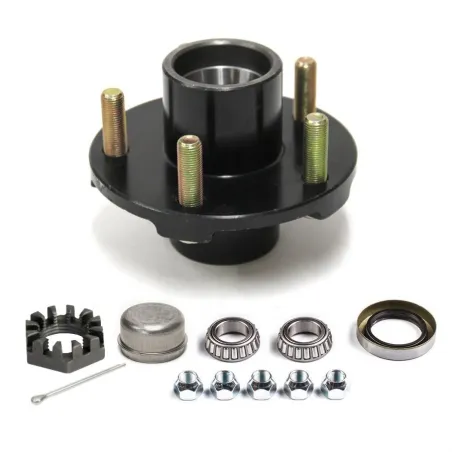 Complete 5 stud (5/4.5) 2000lb hub kit for 1" spindle