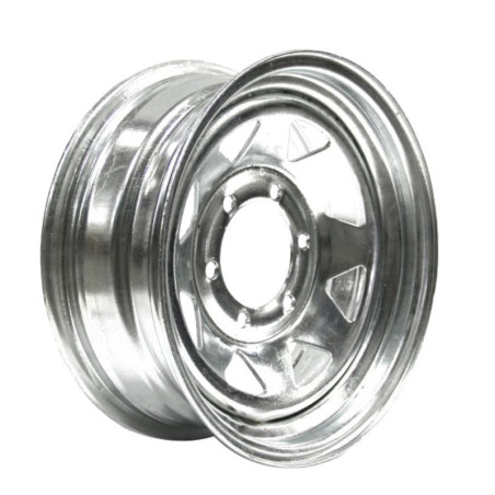 (6/5.5) 6 Holes 16" x 6" Galvanized Rally Trailer Rim