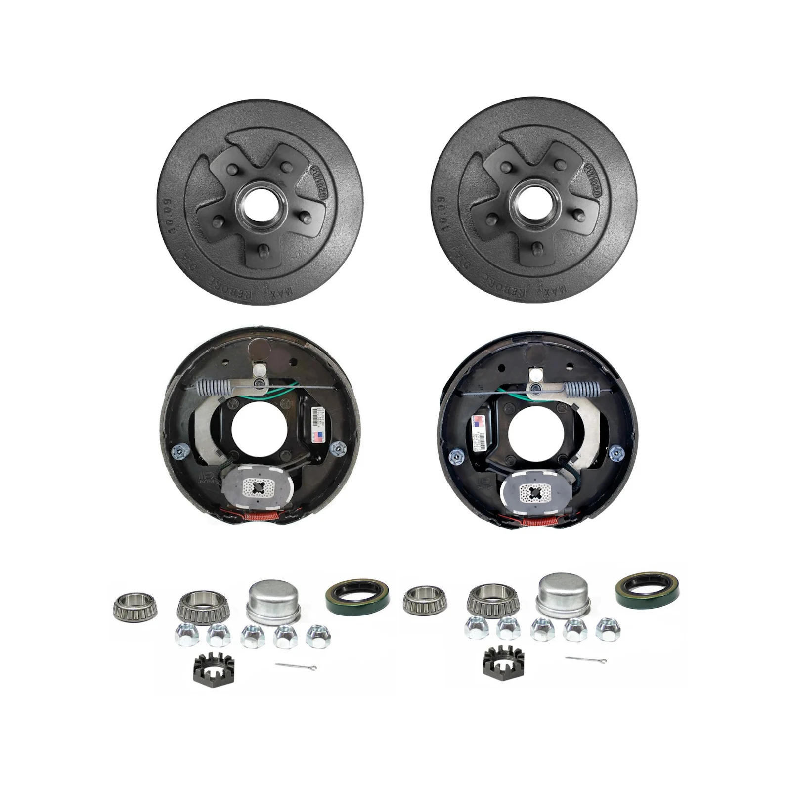 Ensemble complet de freins électriques Dexter 3500 lb pour 1 essieu