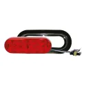 Lumière de Remorque Ovale Rouge 6-1/2" x 2-1/4" 10 DEL