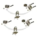 Complete suspension kit with 3" round U-bolt kit and spring seat