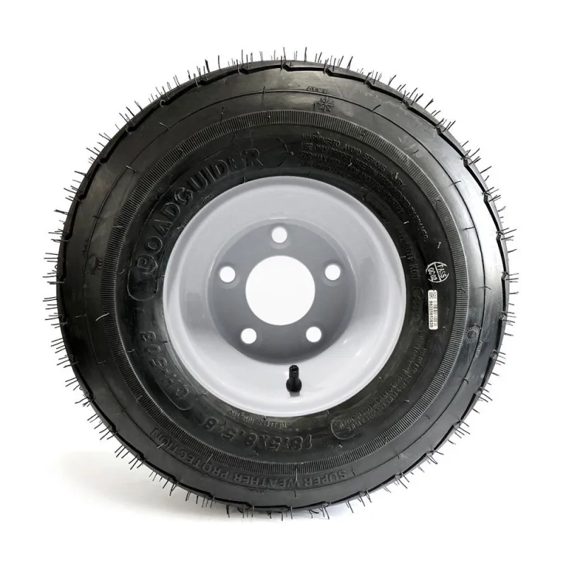 Roadguider 215/60-8 (18.5 x 8.5-8) 8 Ply Tire on 5 holes White Rim
