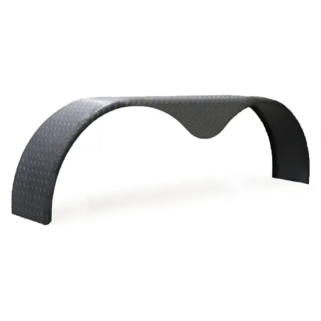 Aile De Remorque Tandem En Acier strié 14G 10-3/4" x 72" x 20"