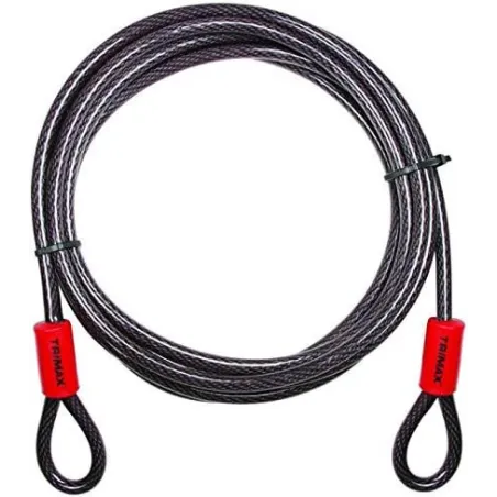Trimax Trimaflex 15' x 3/8" Flexible Steel Safety Cable TDL1510