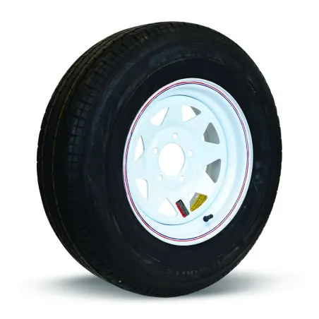 Pneu Radial Goodride 225/75R15 10 Plis sur Jante Rally Blanche (6/5.5)