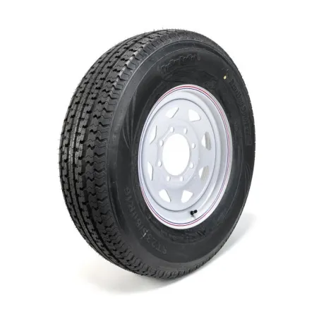 STERLING 235/80R16 10 Ply Radial Tire on 8 holes White Rally Rim