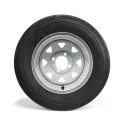 Pneu Hakuba 5.30-12 6 Plis sur Jante Rally Blanche 4 trous