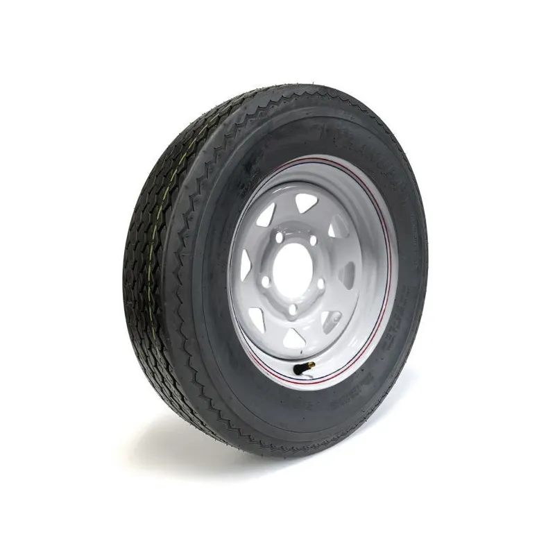 Pneu HAKUBA 5.30-12 6 Plis sur Jante Rally Blanche 5 trous