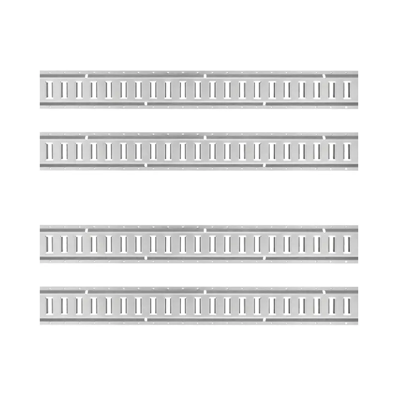 Set of 4 x 48" E-Track Galvanized Steel Horizontal Track