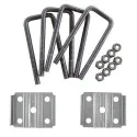 Square U-Bolt 1/2" 3" x 7" with Nuts