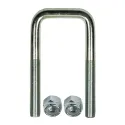 3" x 7" square U-bolt with nuts
