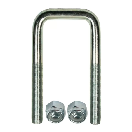 3" x 7" square U-bolt with nuts