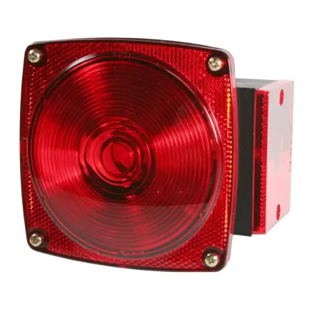 Submersible 5" x 4-1/2" Right Side Red Square Trailer Light
